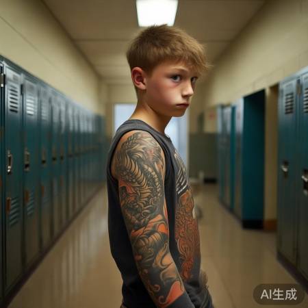 15岁少年手臂大面积文身，为何无法顺利入学？揭秘背后原因