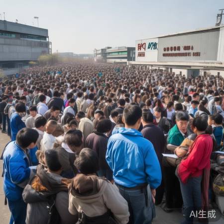 西安比亚迪急招万名工人