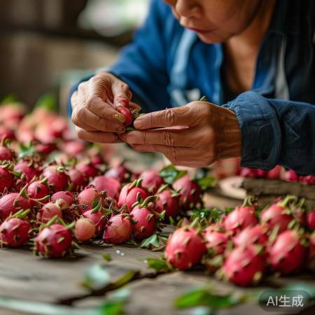 辨别龙眼真伪:看闻捏