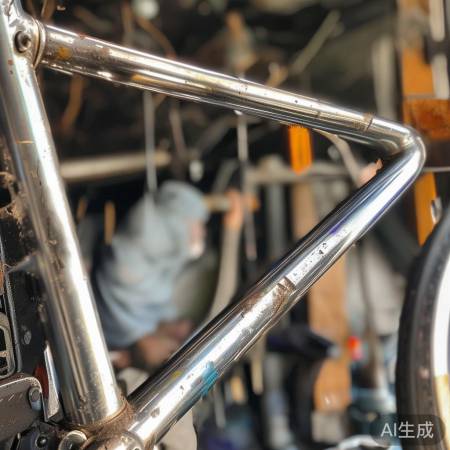 自行车架修复成功